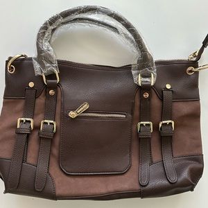 BRAND NEW with tags Michael Kors McGraw Large Coffee Brown Slim Satchell